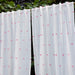White & Pink Neer Jamdani Cotton Handloom Curtain-Curtains-House of Ekam