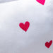 White & Red Heart Embroidered Tropicasa Cushion Cover-Cushion Covers-House of Ekam