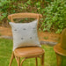 White and Black Neer Jamdani Cotton Handloom Cushion Cover-Cushion Covers-House of Ekam