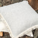 White and Blue Stripes Kutch Handloom Cotton Cushion Cover-Cushion Covers-House of Ekam