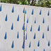 White and Blue Tilak Blockprint Sheer Curtain-Curtains-House of Ekam