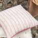 White and Red Rabari Work Kutch Handmade Cotton Cushion Cover-Cushion Covers-House of Ekam