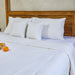 White on White Crossroads Abstract Embroidered Quilt-Quilt sets-House of Ekam