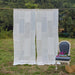 White on White Patchwork Handmade Cotton Curtain-Curtains-House of Ekam