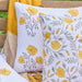 Yellow Amaryllis Hand Quilted Cushion Cover-Cushion Covers-House of Ekam