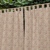 Yellow Ditsy Screenprint Kids Cotton Sheer Curtain-Curtains-House of Ekam