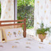 Yellow & Green Amaryllis Blockprint Double Bedsheet With Pillow Cover-Bedsheets-House of Ekam