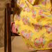 Yellow Kentish Rose Hand Blockprinted Dress-Dresses-House of Ekam