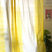 Yellow Ombre Dip Dye Sheer Curtain-Curtains-House of Ekam