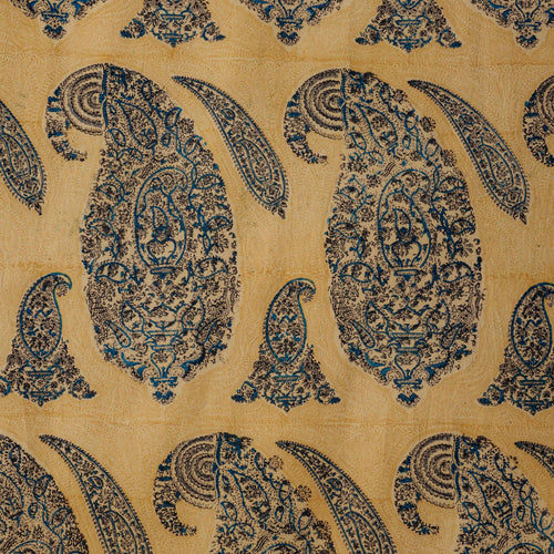Yellow Paisley Machilipatnam Kalamkari Palampore Wall Art-Framed Wall Art-House of Ekam