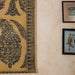 Yellow Paisley Machilipatnam Kalamkari Palampore Wall Art-Framed Wall Art-House of Ekam