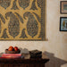 Yellow Paisley Machilipatnam Kalamkari Palampore Wall Art-Framed Wall Art-House of Ekam
