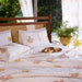 Yellow & Pink Malabar Blockprint Double Bed Quilt-Quilt sets-House of Ekam