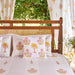 Yellow & Pink Malabar Blockprint Double Bedsheet With Pillow Cover-Bedsheets-House of Ekam