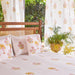 Yellow & Pink Malabar Blockprint Double Bedsheet With Pillow Cover-Bedsheets-House of Ekam