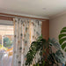 Yellow and Green Kerala Blockprint Cotton Slub Curtain-Curtains-House of Ekam
