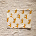 Yellow and White Cheetah Hand Screenprint Cotton Fabric-fabric-House of Ekam