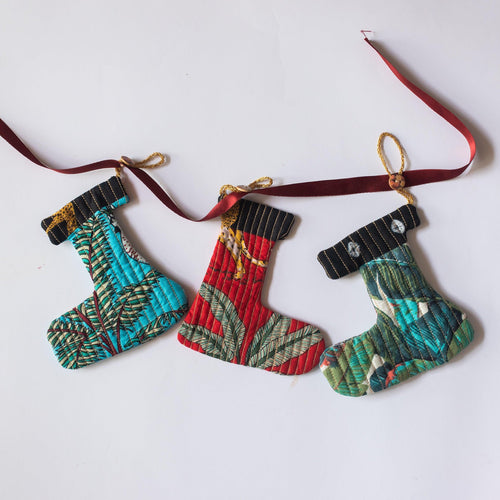 Zero Waste Christmas Stocking Bunting-Buntings-House of Ekam