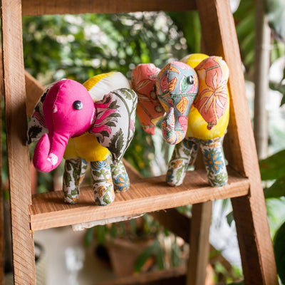 Zero Waste Elephant Soft Toy-Toys-House of Ekam