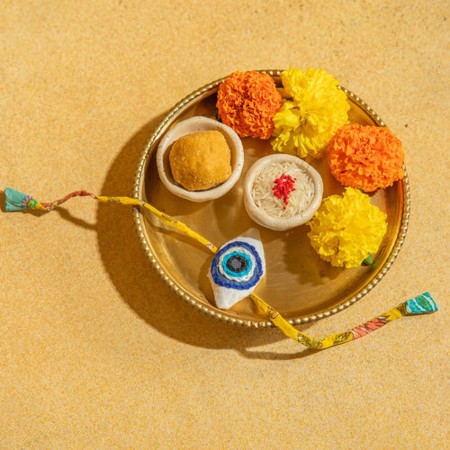 Zero Waste Evil Eye Rakhi-Rakhis-House of Ekam