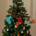 Zero Waste Red Tropical Christmas Stocking-Stockings-House of Ekam