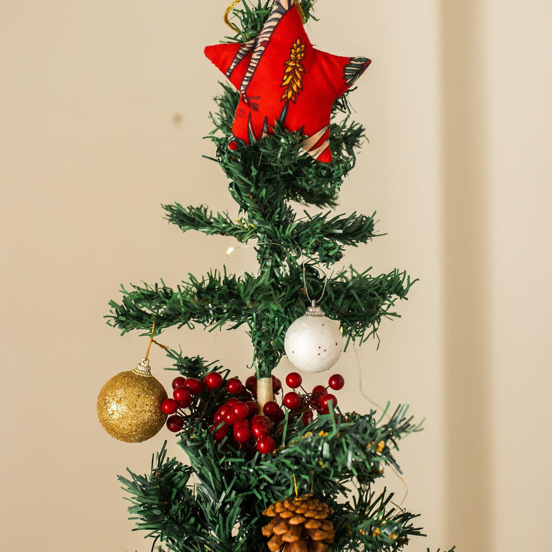Zero Waste Star Christmas Ornament Set Of 2-Toys-House of Ekam