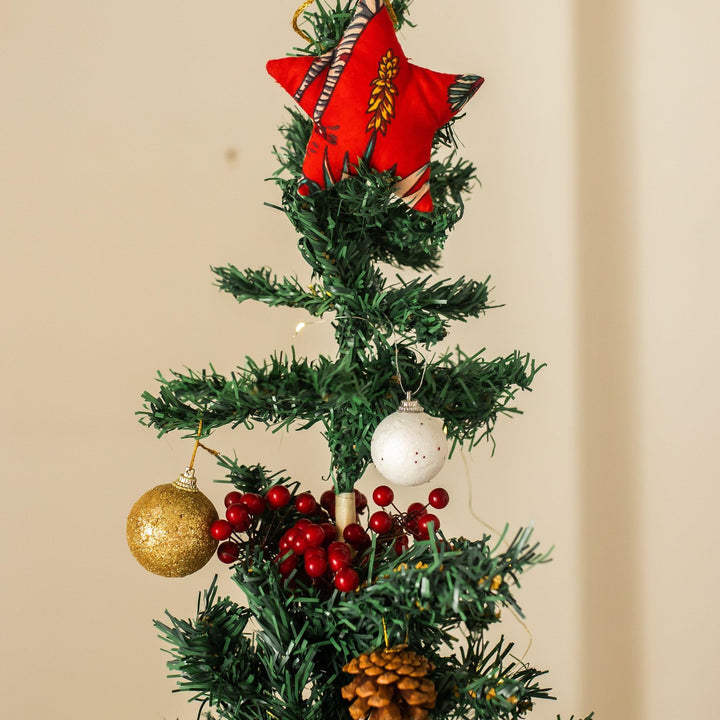 Zero Waste Star Christmas Ornament Set Of 2-Toys-House of Ekam