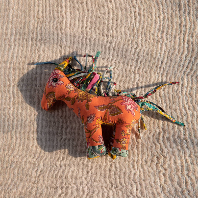 Zero Waste Unicorn Soft Toy with Tassels-Toys-House of Ekam