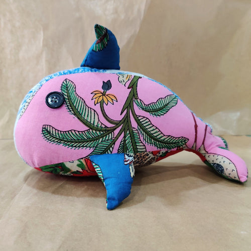 Zero Waste Whale Soft Toy-Toys-House of Ekam