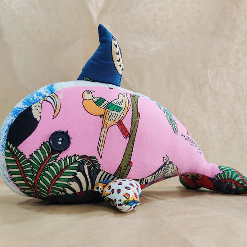 Zero Waste Whale Soft Toy-Toys-House of Ekam