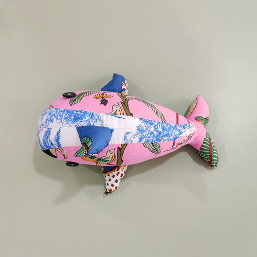 Zero Waste Whale Soft Toy-Toys-House of Ekam