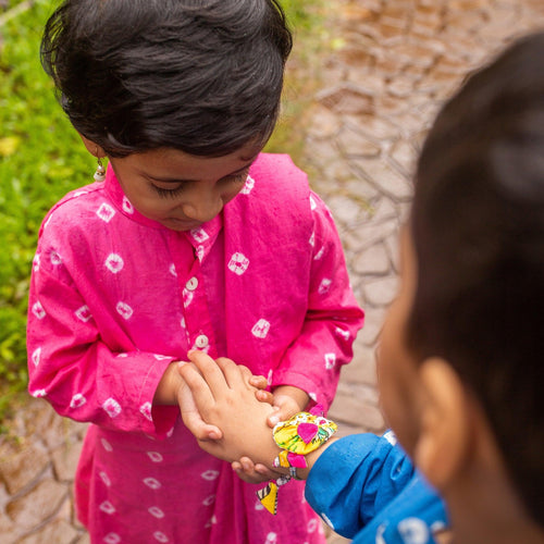 Zero Waste Yellow Fish Rakhi-Rakhis-House of Ekam