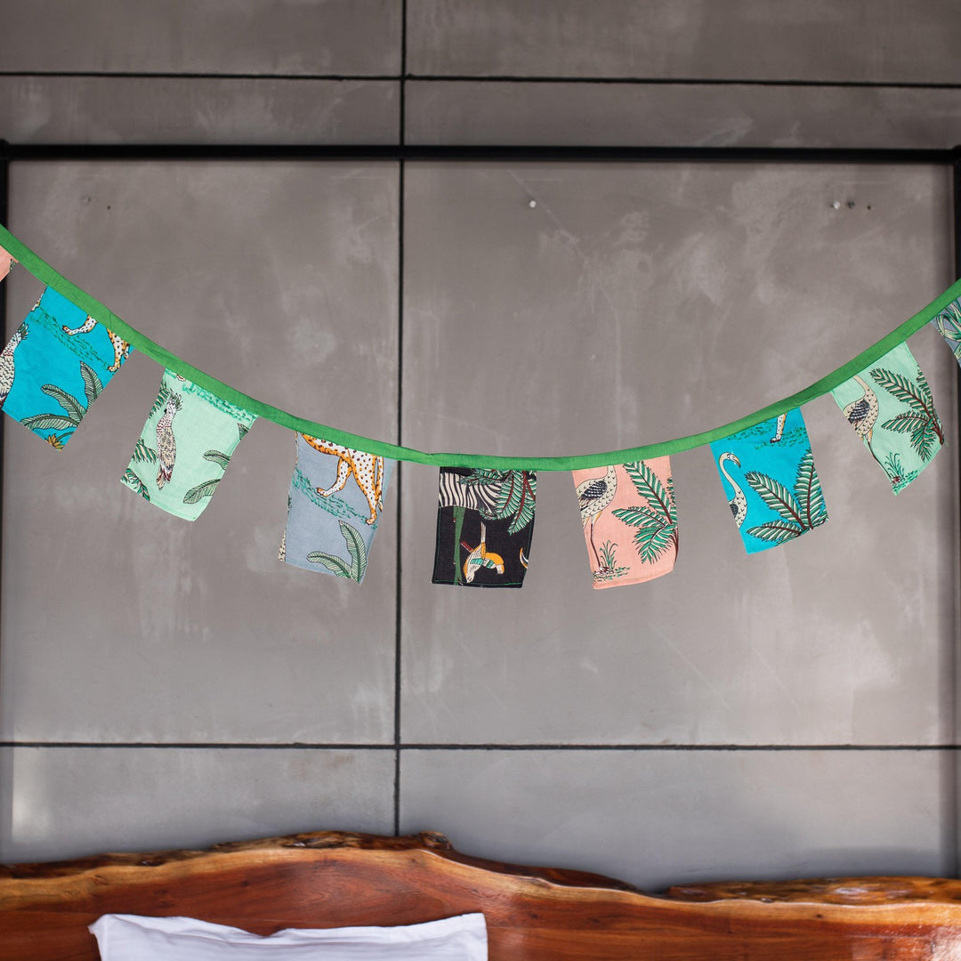 Zero waste tropical safari buntings-Buntings-House of Ekam