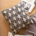 Black Dahlia Blockprint Print Cushion Cover-Cushion Covers-House of Ekam
